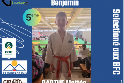 Championnats FC benjamin, Mattéo 5ème