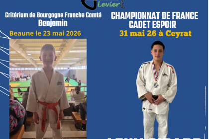 Tous derrière nos deux judokas