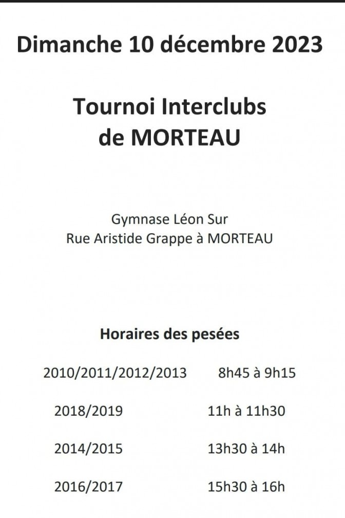 Image de l'actu 'Tournoi de Morteau 10 décembre 2023'