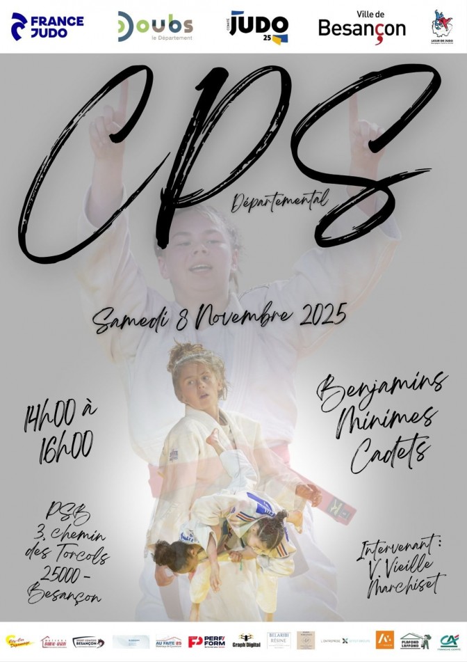 Image de l'actu 'CPS Valdahon le 7/11 et Besançon le 8 /11 à partir de Benjamins'