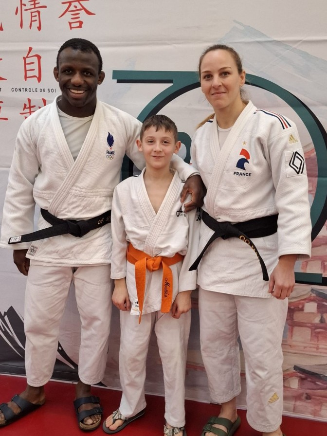 Image de l'actu 'Mattéo avec MARGAUX PINOT et  ALPHA DJALO au Masterclass de Besançon'