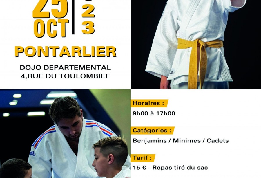 Stage judo 25 novembre 23 PONTARLIER