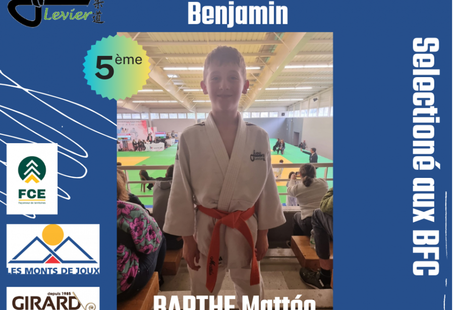Championnats FC benjamin, Mattéo 5ème