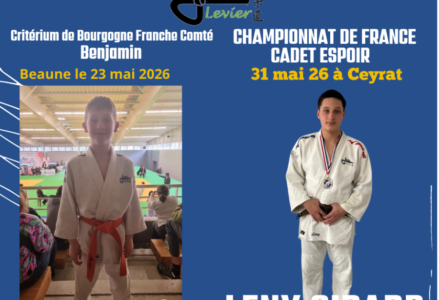 Tous derrière nos deux judokas